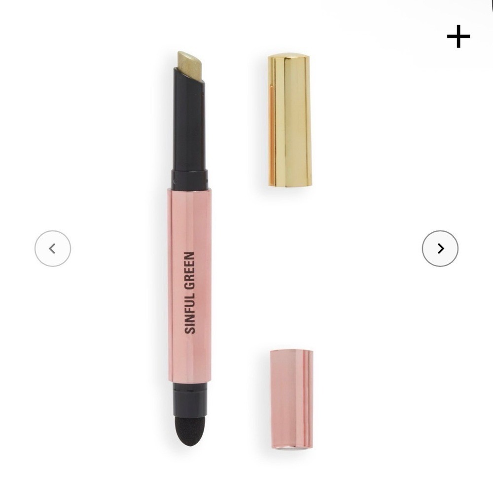 Makeup Revolution Lustre Wand Eyeshadow Stick Sinful‎ Green Shimmer Cream 0.05oz